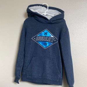 Hurley fleece lined  hood sweatshirt